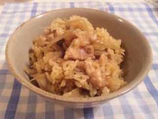 ごぼうと鶏肉の炊き込みご飯